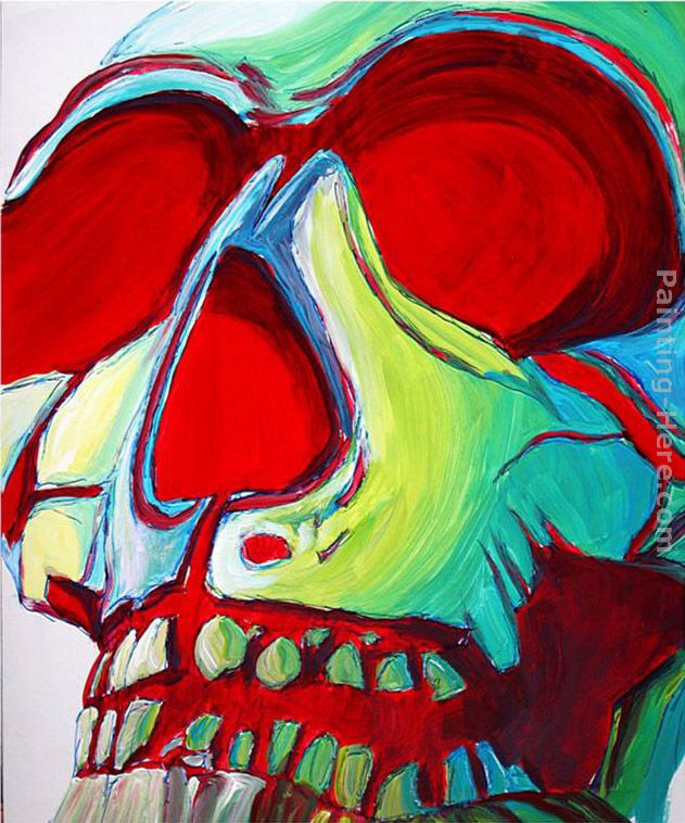 Skull painting - Megan Aroon Duncanson Skull art painting